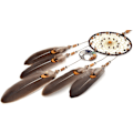 Miniatyrbild 5 av 5: Livets träd Drömfångare för Sovrum Vuxen Brun Boho Drömfångare Väggdekor för Flickor Chakra Kristall Healing Sten