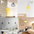Miniatyrbillede 5 af 5: 195mm 4 stk. E27 til E27 Forlænger, Forlængerlampe Adapter, Pæreforlænger, Grænsefladekonvertering til Pærer og Belysning