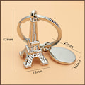 Miniatyrbillede 3 af 5: Olympiske Lege-Eiffeltårnet-Nøglering-Souvenir Silver