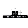 Miniatyrbillede 2 af 5: 4 stk. Musikbogsklemmer Musiksideholder - Bogsideholder L Størrelse (Sort)