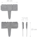 Miniatyrbillede 4 af 5: Sæt med 10 - Steneffekt Havekant Modul - 2,5 lineær meter