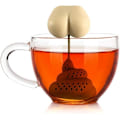 Miniatyrbilde 1 av 5: Te-filter i silikon, te-infuser i form av bæsj, te-sil i silikon, te-diffuser