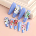 Miniatyrbillede 4 af 5: 12 stk 3D Blomster Negle Charms til Negle 6 Farver Neglekunst Charms til Akrylnegle Blomster Charms til Negle Harpiks Blomst