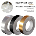 Miniatyrbillede 5 af 5: Sort Flise Sticker Dekorativ Tape, 2cm Bred*50m Lang