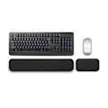 Miniatyrbillede 1 af 5: Sort 36x8x2cm, Memory Foam Tastatur og Muse Håndledsstøtte Skridsikker