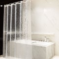 Miniatyrbillede 1 af 5: Anti-skimmel Bruseforhæng 180 x 200 cm Halvtransparent