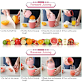 Miniatyrbillede 2 af 5: Rose - Manuel Citrus Juicer Citronpresser, Citronformet Dobbeltformål Manuel Frugtpresser, Frugtpresser til Citroner/Lime/Appelsiner/Grapefrugt
