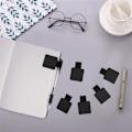 Miniatyrbillede 3 af 4: 12 Pak Notebook Pen Loop Holder Selvklæbende Penholder Blyantholdere Elastisk Loop Designet til Notesbøger Journaler Ca