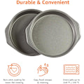 Miniatyrbilde 2 av 5: Sett med 2 runde non-stick karbonstål kakeformer 23,9 cm, grå