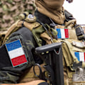 Miniatyrbillede 4 af 5: 2 stk. Frankrig flag patches - broderede patches - franske flag -