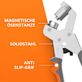 Miniatyrbillede 4 af 5: 1 stk. Øjetang til presenninger og tekstiler - Professionel øjetang med 100 øjer (Ø 10 mm), magnetisk øjepunser i kulstofstål for perfekt E