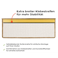Miniatyrbild 4 av 5: Sisal trappstegmattor inomhus 1 st eckig (kork, med läpp 65 x 24 c