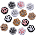Miniatyrbillede 1 af 5: 14 stk. Paw Print Strygemærker til Tøj, Stryge/Sy på Broderi Applikationsmærker, Søde Pote Dekorerende DIY Håndværksmærker til Kjoler Jeans Hatte Sko S