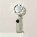Miniatyrbillede 3 af 3: Piece Bærbar Turbo Ventilator - Genopladelig Mini Foldbar Ventilator med Digitalt Display, Lavt Støjniveau, Kraftig Luftstrøm, Velegnet til Udendørs Rejser, Kontor og H