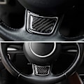 Miniatyrbilde 3 av 4: Dekaler for rattlogoer i karbonfiber til Audi A4 B6 B8 B7 B5 A3 8P 8L 8V A6 C5 C7 A5 A6 A7