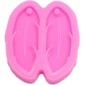 Miniatyrbild 3 av 5: 1 Pack Shiny Shiny Feather Earring Shape Silikonformar för