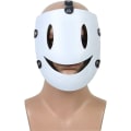 Miniatyrbillede 4 af 4: High Rise Invasion Cosplay Maske Sniper Maske Tenkuu Shinpan Maske Weißes Lächeln Harz Maske Für Halloween