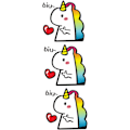 Miniatyrbilde 1 av 5: 3 stk Unicorn Klistremerker Personlige Bilsticker Autosticker Refleks Bilsticker Bilskrog Bilsticker Refleks Fil