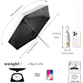 Pikkukuva 2 / 5: 2 Mini Sun Travel Umbrella Ring handle Coating Layer Fabric Block