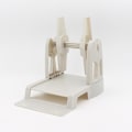 Miniatyrbillede 1 af 3: Ekstern rulle etiket holder, 2 i 1 stabelbar vifteformet papir hol