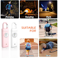 Miniatyrbillede 5 af 5: 2 stk. Personlig Alarm 130dB Lommealarm med LED-Blitzlys Genopladelig Anti-Angreb Sikkerhedsalarm Nøglering til Kvinder K