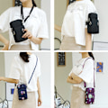 Miniatyrbillede 3 af 3: Mobiltelefon crossbody taske Sort