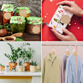 Pikkukuva 5 / 5: (B)100 kappaletta pyöreitä kraft-paperilappuja, kraft-etiketti narulla