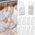 Miniatyrbild 1 av 5: Klädhängare / Hängare för galge - Spara utrymme i garderoben Vit 10-pack 100-Pack