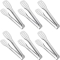 Miniatyrbilde 1 av 5: Serveringstang Kjøkken Tenger, Buffet Tenger, Rustfritt Stål Mat Tenger Serveringstang, små tenger 6 Pakk (24cm)