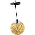 Miniatyrbillede 1 af 5: Retro Rund Skygge Rattan Pendel Loftlampe 25cm, Lampe Rattan P