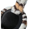 Miniatyrbild 5 av 5: 1 st. Flickor Leopard Fuskuddar Öronvärmare Vinter Varma Plysch Öronöverdrag för inomhus och utomhus