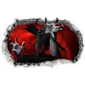 Pikkukuva 1 / 5: (C)3D Halloween-lattiatarrat, Halloween-seinätarrat, kauhutarrat, Hal