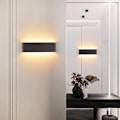 Miniatyrbilde 3 av 5: Trefarget belysning soverom hotell stripe vegglampe