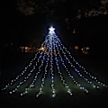 Miniatyrbillede 1 af 5: Udendørs juledekorationer, 3,5 m LED julelys stjernelys vandfald juletrælys udendørs Chr
