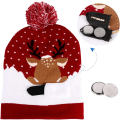 Miniatyrbillede 2 af 5: Lysende julehat Snemand Grim julehue med 6 C