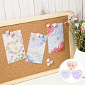 Miniatyrbillede 5 af 5: 20 stk. Push Pins, Hjerte Glitter Sequins Push Pins Dekorative Tommelfinger Pins til Væghængninger, Opslagstavle, Kort, Kontor