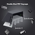 Miniatyrbilde 4 av 5: Shine Through Keycaps - PBT Dye Sub Keycap Set, Side Print Keycaps, 131 Taster Cherry Profil Tilpassede Keycaps, Wave of Kana
