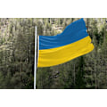 Pikkukuva 3 / 5: Ukrainan lippu - Ukrainan lippu elävät värit ja UV-kestävä