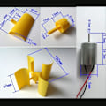 Miniatyrbild 3 av 5: Mini vertikal vindturbin generator, vindgeneratormotor DIY Wi