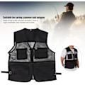 Miniatyrbillede 5 af 5: Mesh fiskevest (80 kg), holdbar og åndbar multi-lomme sommer vest til mænd til udendørs fiskeri