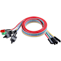 Miniatyrbillede 2 af 5: 65CM 2-pak PC-strømafbryder med LED-kabel og lyskabel 3 i 1 til ATX-kabinet til stationær pc