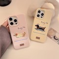 Miniatyrbild 3 av 5: Kompatibel med iPhone 15 Skal Silikon Söt Valp Broderi Design för Mode Slank Mjuk Flexibel Silikon för iPhone