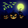Miniatyrbillede 5 af 5: 8 stk. Halloween selvlysende flagermus-klistermærker
