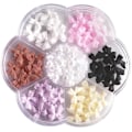 Pikkukuva 1 / 4: 1 SET Värikkäitä Jousi-Solmu Kynsi Nauloja Strassit Kristalli, 3D Jousi-Solmu Värikkäitä Kynsi Charms Set Kynsi Kivien Design DIY