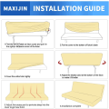 Miniatyrbilde 5 av 5: Lyse beige stretch sofaovertrekk 3-seters armløst sofaovertrekk, Adj