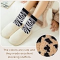 Miniatyrbild 5 av 5: 6 Par Dam Cozy Mjuka Fuzzy Fluffiga Varma Vinter Fleece Sovsko Skor