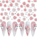 Miniatyrbild 1 av 5: 3-pack 3D Rosa Ros Blommor Nagelberlocker Blommor Nagelkonst Berlocker Nagel Pärlor Blomberlocker för Nageldesign Nagelblommor Ro