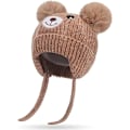 Miniatyrbillede 1 af 5: Baby hue beanie strikket hue efterår vinter hue sød hue med øre