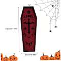 Miniatyrbillede 3 af 5: Halloween Tæppe Halloween Badeværelse Tæppe Goth Tæppe Goth Tæppe 51x19 Tommer