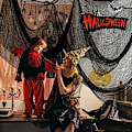 Miniatyrbillede 3 af 5: Halloween Krybende Klud Sort 30×72inch - Halloween Dekorationer Udsalg - Krybende Spooky Halloween Dekorationer Udendørs I